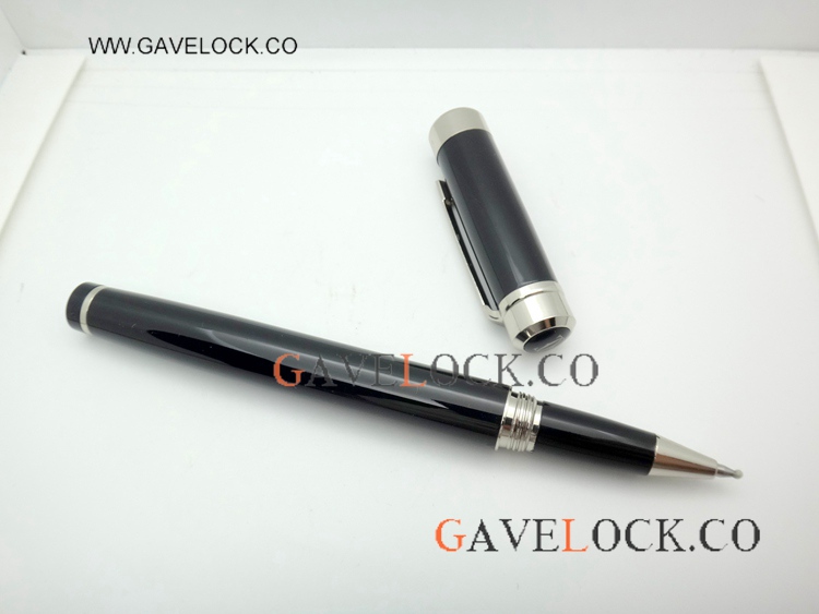 Replica Cartier Pens Cartier Pasha De Black and Silver Rollerball Pen